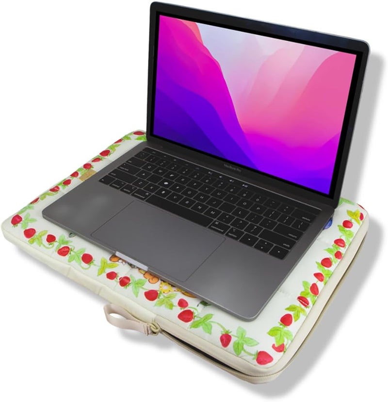 Sonix | Puffy Laptop Sleeve | 15-16 Inch, Quilted Pillow Puffer Laptop Carrying Case, Computer Sleeve | Berry Besties - Image 2